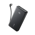 Anker Zolo Power Bank (20K, 22.5W, Built-in USB-C Cable) Black