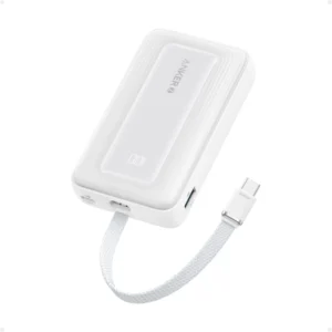 Anker Zolo Wireless Power Bank (10K, 30W, Built-in USB-C Cable) White