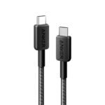 Anker 322 USB-C to USB-C Cable (3ft, 60W, Braided) Black