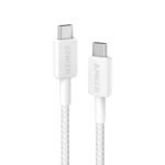 Anker 322 USB-C to USB-C Cable (3ft, 60W, Braided) White