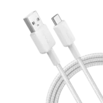 Anker 322 USB-C to Lightning Cable (6ft Braided) White