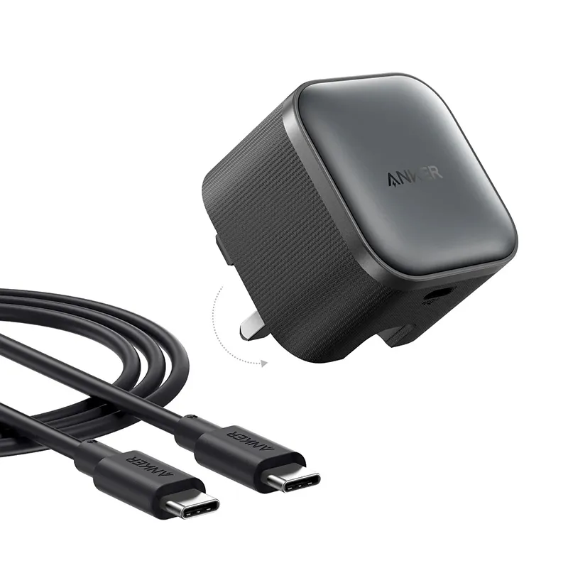 Anker Nano Charger (45W) with USB-C Cable Black