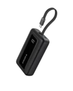 Anker Power Bank (10K, 30W, Built-in USB-C Cable) Black