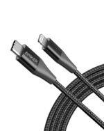 Anker 322 USB-C to Lightning Cable (6ft Braided) Black