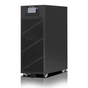 EVI 10000VA / 9000W Tower Online 3 Phase UPS – Online- Double conversion with DSP control, 3 Phase Input & Output, Inbuilt Batteries, Output transfer time is Oms, N+X parallel redundancy, support maximum 4 units in parallel, PFC technology, Output power factor: 0.9, Input current harmonic distortion: 3%, ECO function, Charging/Rectifi er/Inverter fully digital control technology, Wide input voltage range: 208-478Vac, Wide input frequency range: 40- 70Hz, DC start, Communication port: USB / RS232 / RS485 / Parallel port / dry contact, Optional: SNMP card / Relay card, Intelligent charging management, EPO function, Optional external battery pack for extended runtime, 7” Touch LCD Display, Terminal Port (input / output), 2 Year Warranty (1 Year on battery) – EP-UPS10000Y33OT