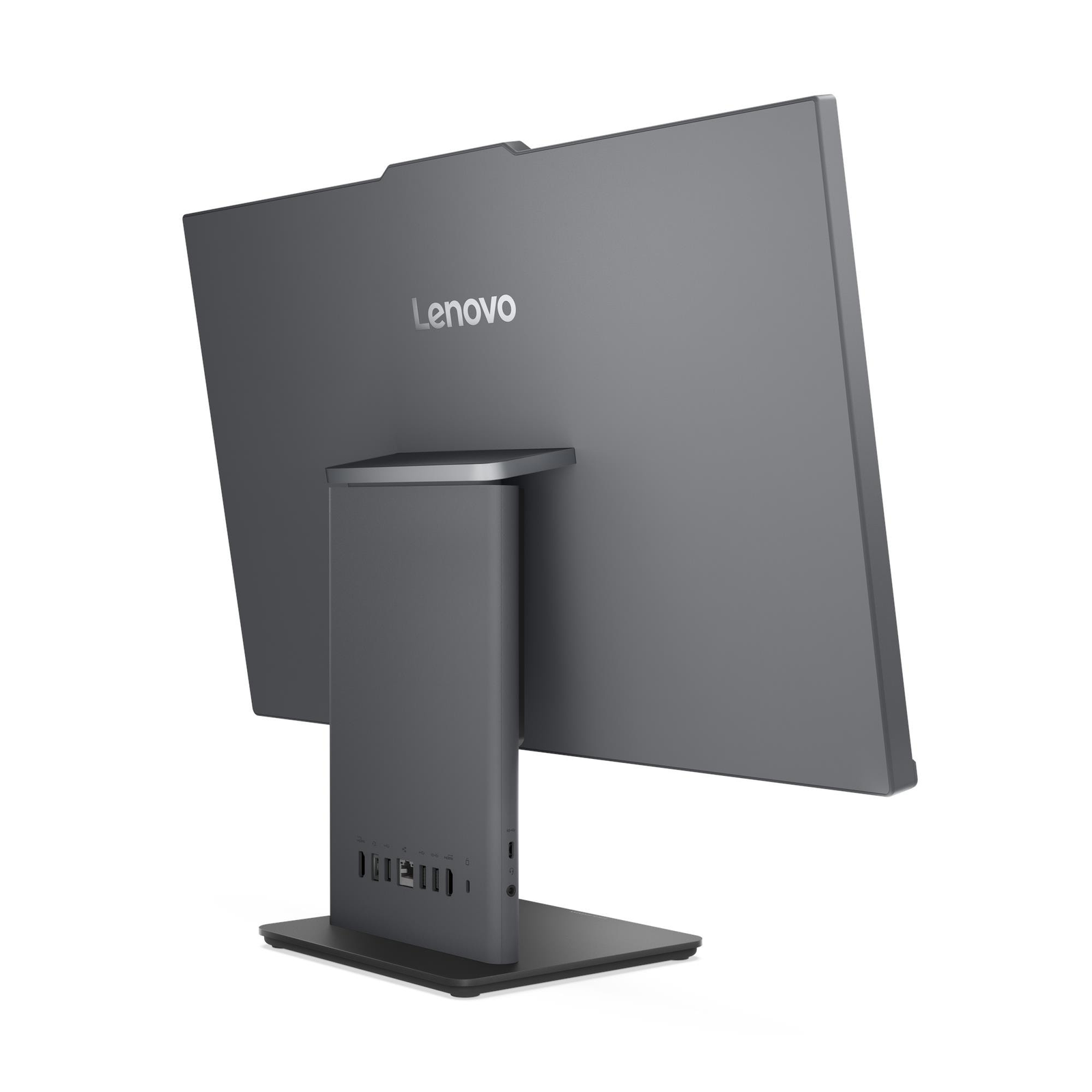 Lenovo ThinkCentre neo 50a 27 Gen 5, Intel Core 5 210H, 8GB DDR5 5200, 512GB SSD M.2 2280 PCIe 4.0x4 NVMe, No OS, 27" FHD IPS, No ODD, WLAN + Bluetooth (Intel Wi-Fi 6 AX201, 802.11ax 2x2 + BT5.2), 5.0MP Camera, 3Wx2 Speakers, EOS Wireless Keyboard & Mouse, Luna Grey, 2 Year Warranty, Rear Ports: One USB-A (USB 10Gbps / USB 3.2 Gen 2), Two USB-A (Hi-Speed USB / USB 2.0), One HDMI-in 1.4, One HDMI-out 2.1 TMDS, One Ethernet (RJ-45), One power connector, Left Ports: One USB-C (USB 10Gbps / USB 3.2 Gen 2), data transfer and 15W charging, One headphone / microphone combo jack (3.5mm) - 12SA0022UM - Image 2