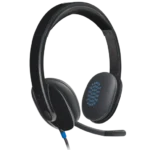 Logitech H540 USB-A Headset with Noise Cancelling Mic, Black - Model No: 981-000480