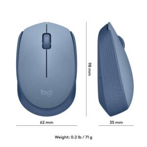 Logitech M171 Wireless Mouse, Blue Grey - Model No: 910-006866