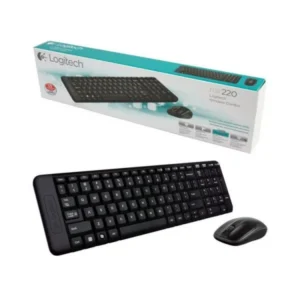 Logitech MK220 Wireless Keyboard and Mouse Combo, Black - Model No: 920-003161