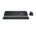 Logitech MX Keys S Wireless & Bluetooth Keyboard + Palmrest and Mouse Rechargeable Combo, Graphite - Model No: 920-011614