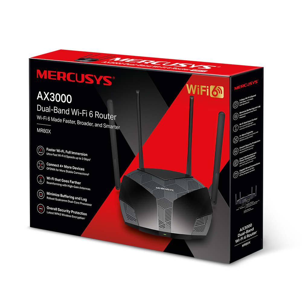 MERCUSYS AX3000 Dual-Band Wi-Fi 6 Router a - Ivonix