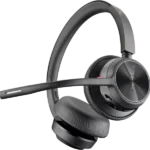 Poly Voyager Focus 2 Wireless Bluetooth Stereo Headset, Active Noise-Cancelling, MS Teams, USB-C + BT700C - Model No: 9T9J4AA
