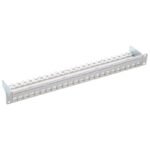 R & M 19″ 1U PC Patch Panel 24-Port/u, Cat. 6A, gray, empty