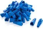 RJ45 Strain Relief Boots Blue PVC Type 50 Pack