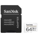 SanDisk High Endurance microSDXC 64GB + SD Adapter – for dash cams & home