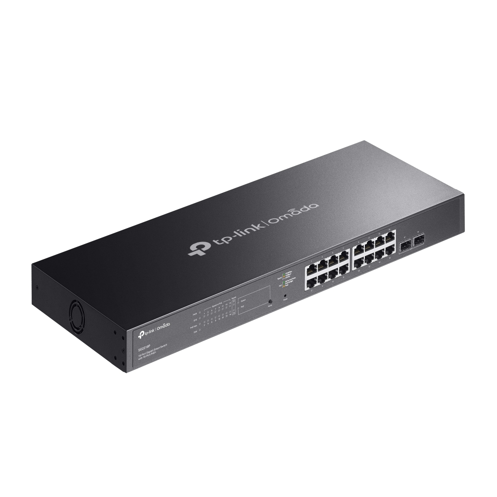 TP-Link JetStream 18-Port Gigabit Smart Switch with 16-Port PoE+ - Model No: TL-SG2218P - Image 2
