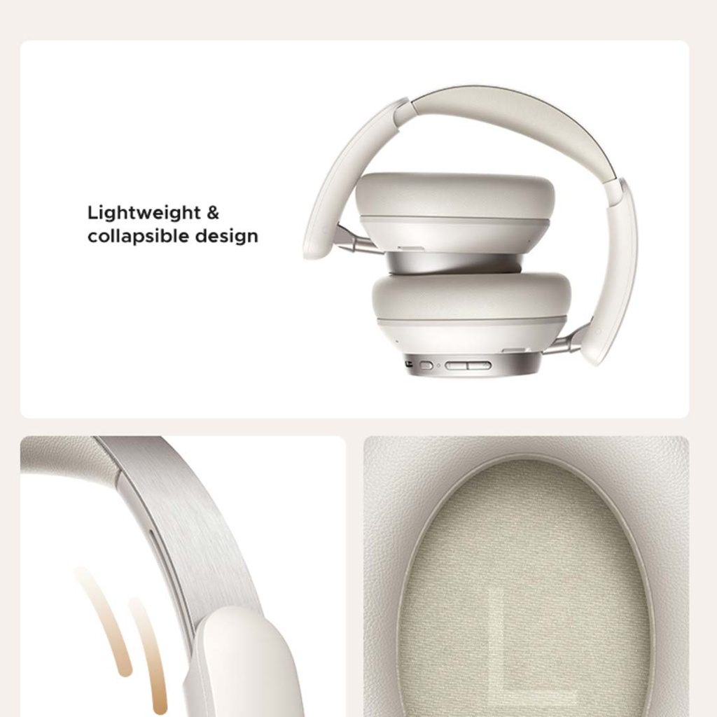UGREEN Studio Pro Hybrid Active Noise-Cancelling Headphones, White - Ivonix