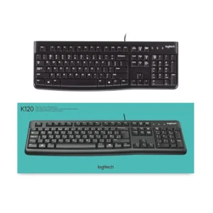 Logitech K120 Wired Keyboard, Black - Model No: 920-002508