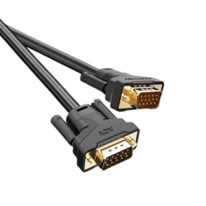 VGA(3+6) Male to Male Cable with ferrite cores 5M Black
