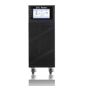 EVI 20000VA / 18000W Tower Online 3 Phase UPS – Online- Double conversion with DSP control, 3 Phase Input & Output, Inbuilt Batteries, Output transfer time is Oms, N+X parallel redundancy, support maximum 4 units in parallel, PFC technology, Output power factor: 0.9, Input current harmonic distortion: 3%, ECO function, Charging/Rectifi er/Inverter fully digital control technology, Wide input voltage range: 208-478Vac, Wide input frequency range: 40- 70Hz, DC start, Communication port: USB / RS232 / RS485 / Parallel port / dry contact, Optional: SNMP card / Relay card, Intelligent charging management, EPO function, Optional external battery pack for extended runtime, 7” Touch LCD Display, Terminal Port (input / output), 2 Year Warranty (1 Year on battery) – EP-UPS20000Y33OT