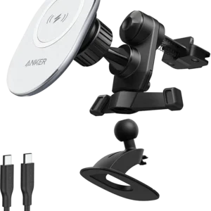 Anker PowerWave Magnetic Charging Car Mount Black+White