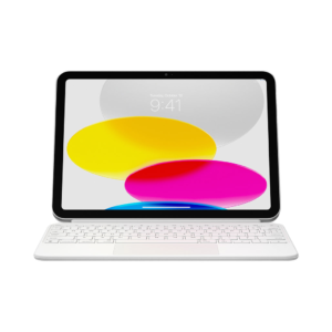Apple Magic Keyboard Folio White, compatible with iPad A16 and iPad 10th Gen (MQDP3LL/A)