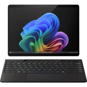 Microsoft Surface Pro 12 Copilot – Snapdragon X Plus 8-Core, 16GB LPDDR5x RAM, 256GB SSD, 12″ Display (2196×1464), 90Hz, 5MP Front & 10MP Rear Camera, Facial Recognition, Windows 11 Home, Platinum (EP2-33670)