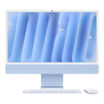 Apple iMac M4, 10 core CPU – 10 core GPU, 16GB RAM, 512GB SSD, 24 inch 4.5K Retina Display, Blue (MWV33B/A)