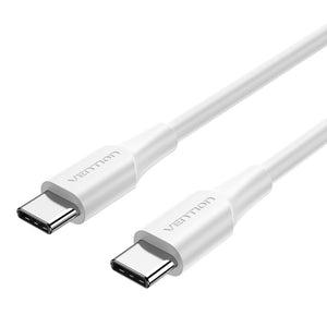 Vention USB 2.0 Type-C Male to Type-C Male 3A Cable 2M White Aluminium Alloy Type