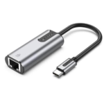 Vention USB-C + USB-A to Gigabit Ethernet Adapter 0.15M Gray Aluminum Alloy Type